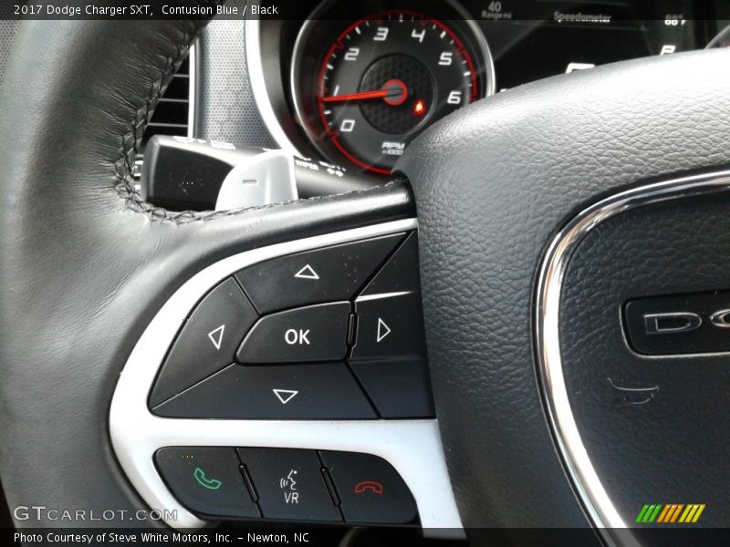 Contusion Blue / Black 2017 Dodge Charger SXT
