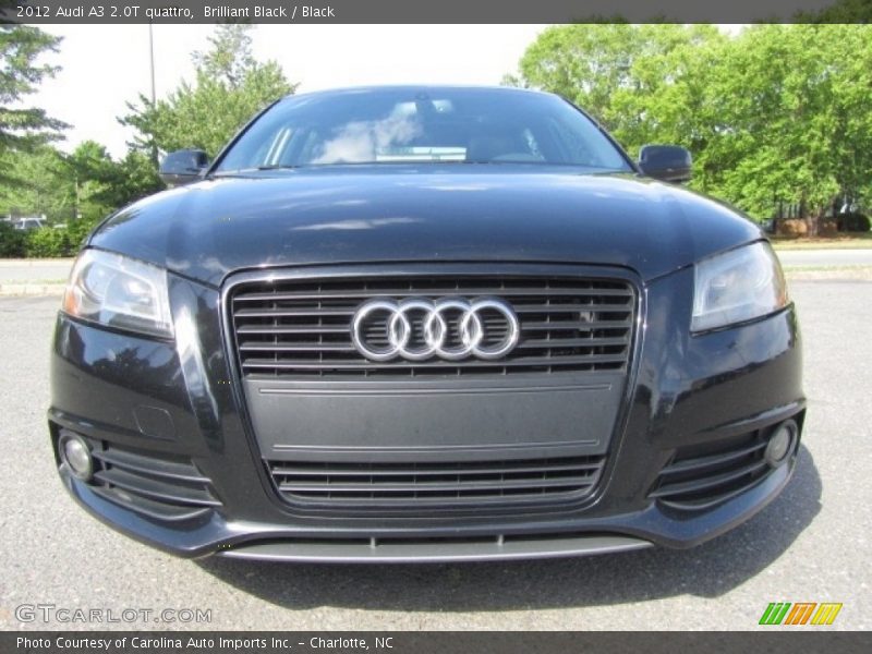 Brilliant Black / Black 2012 Audi A3 2.0T quattro