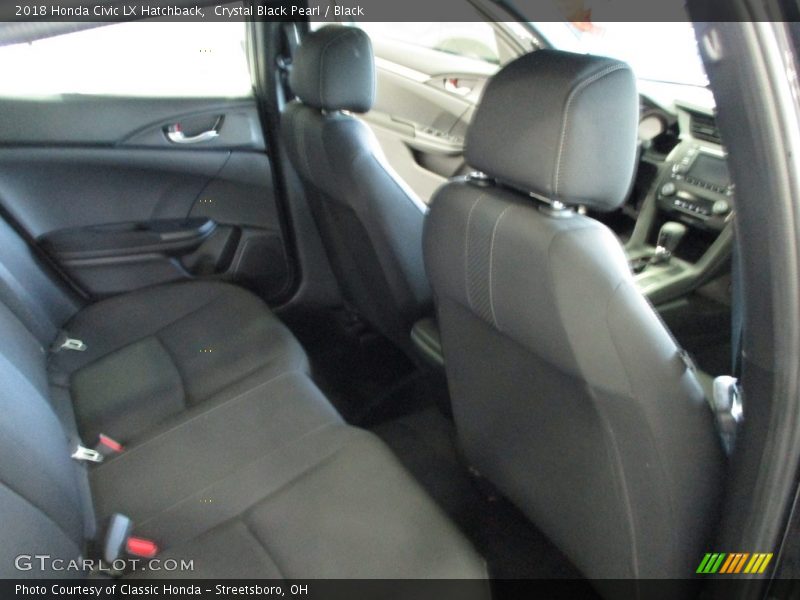 Crystal Black Pearl / Black 2018 Honda Civic LX Hatchback