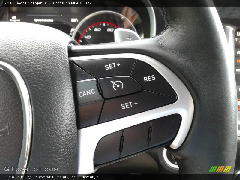 Contusion Blue / Black 2017 Dodge Charger SXT