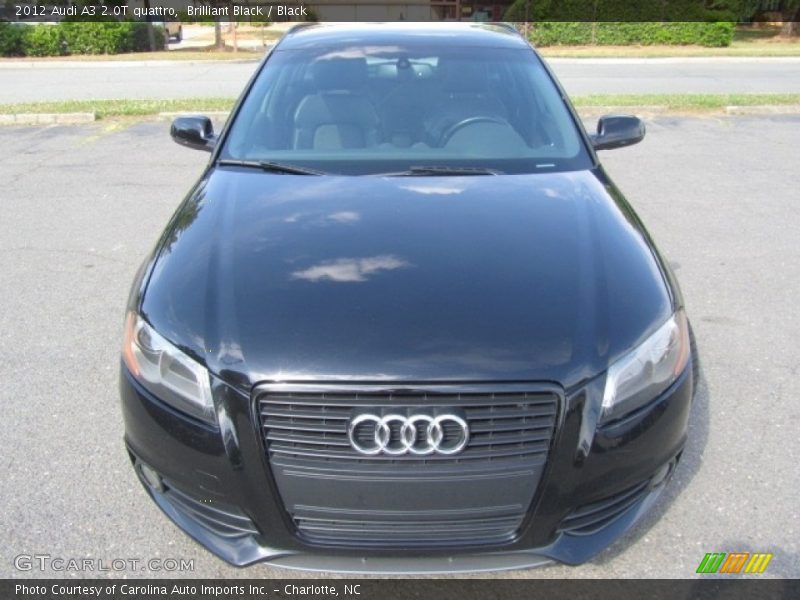 Brilliant Black / Black 2012 Audi A3 2.0T quattro