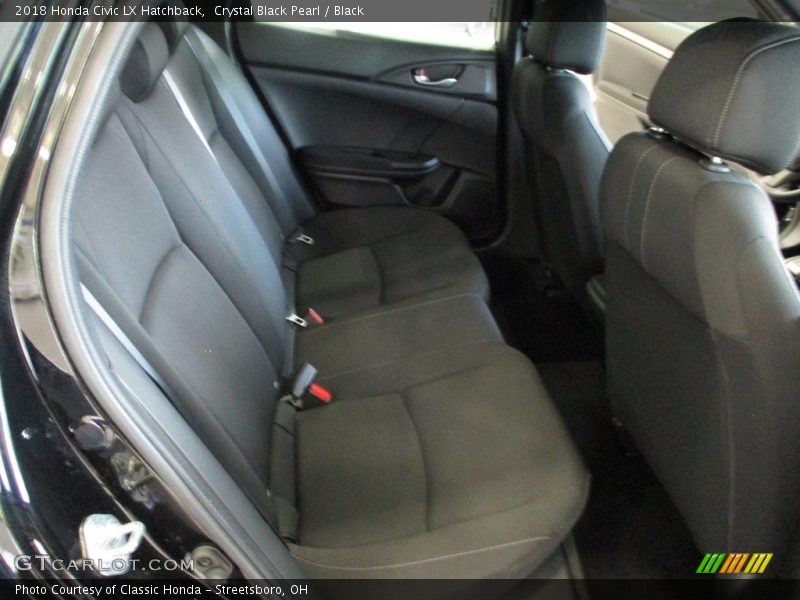 Crystal Black Pearl / Black 2018 Honda Civic LX Hatchback