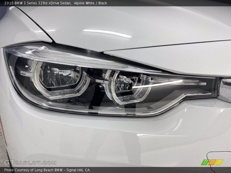 Alpine White / Black 2018 BMW 3 Series 328d xDrive Sedan