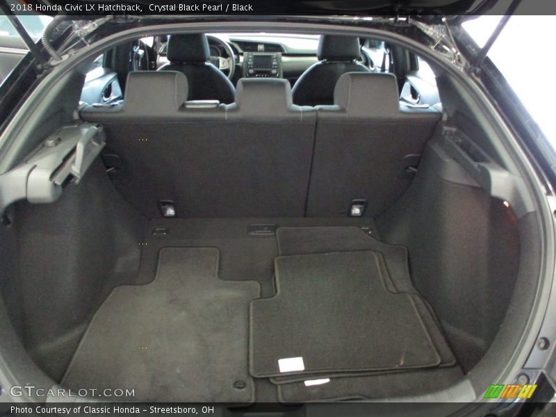 Crystal Black Pearl / Black 2018 Honda Civic LX Hatchback