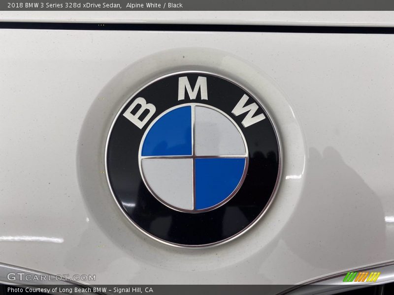 Alpine White / Black 2018 BMW 3 Series 328d xDrive Sedan