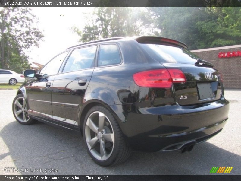 Brilliant Black / Black 2012 Audi A3 2.0T quattro