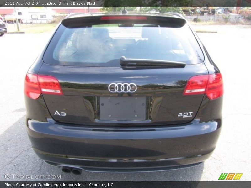 Brilliant Black / Black 2012 Audi A3 2.0T quattro