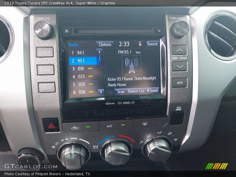 Super White / Graphite 2019 Toyota Tundra SR5 CrewMax 4x4