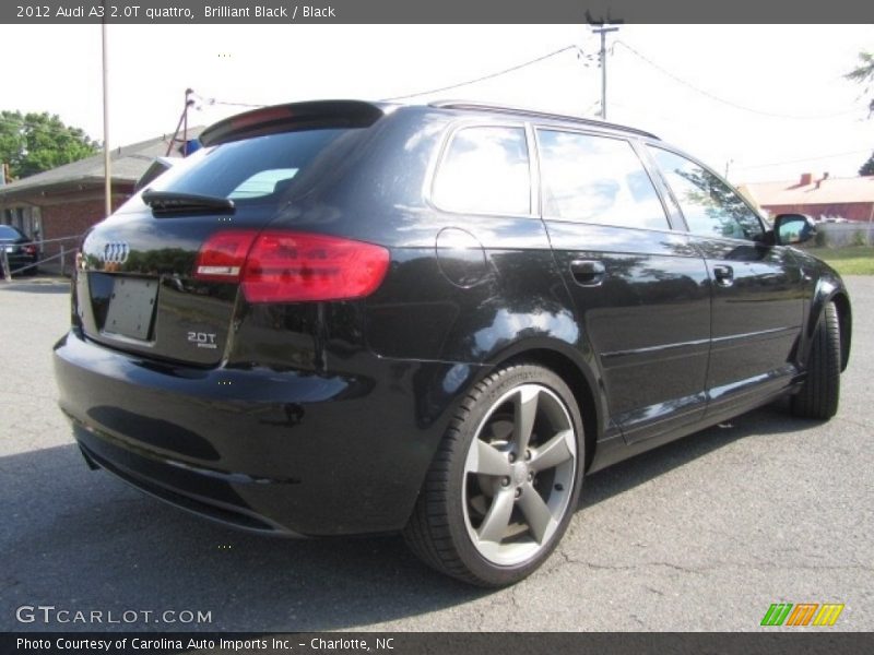 Brilliant Black / Black 2012 Audi A3 2.0T quattro