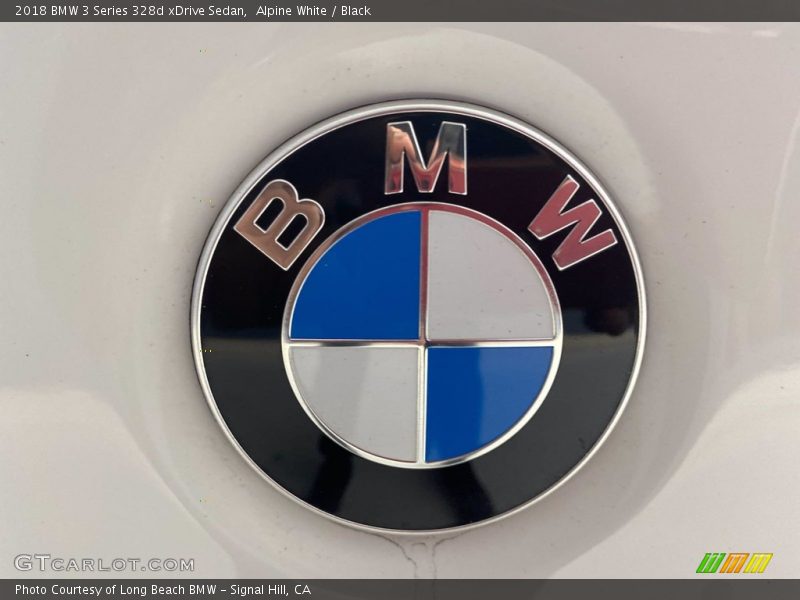 Alpine White / Black 2018 BMW 3 Series 328d xDrive Sedan