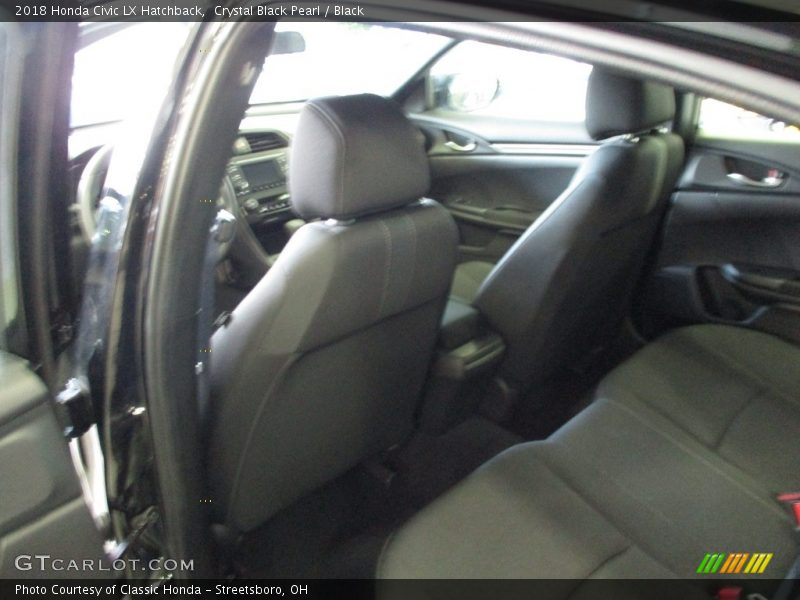 Crystal Black Pearl / Black 2018 Honda Civic LX Hatchback