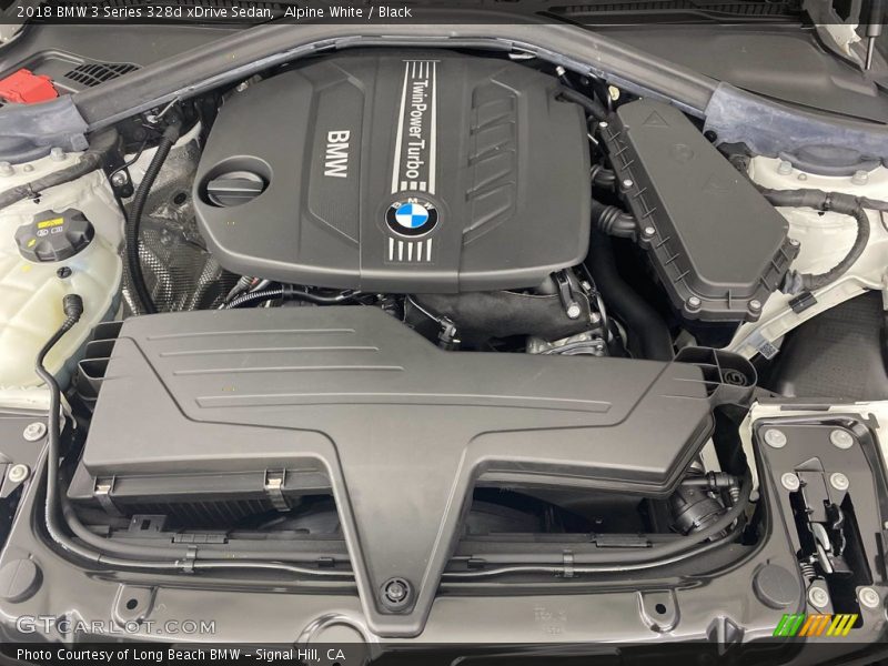 Alpine White / Black 2018 BMW 3 Series 328d xDrive Sedan