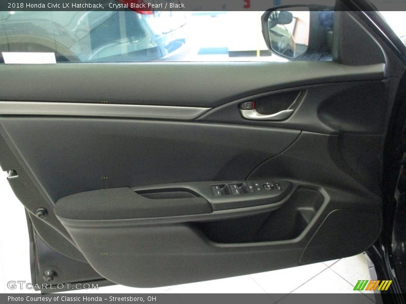 Crystal Black Pearl / Black 2018 Honda Civic LX Hatchback