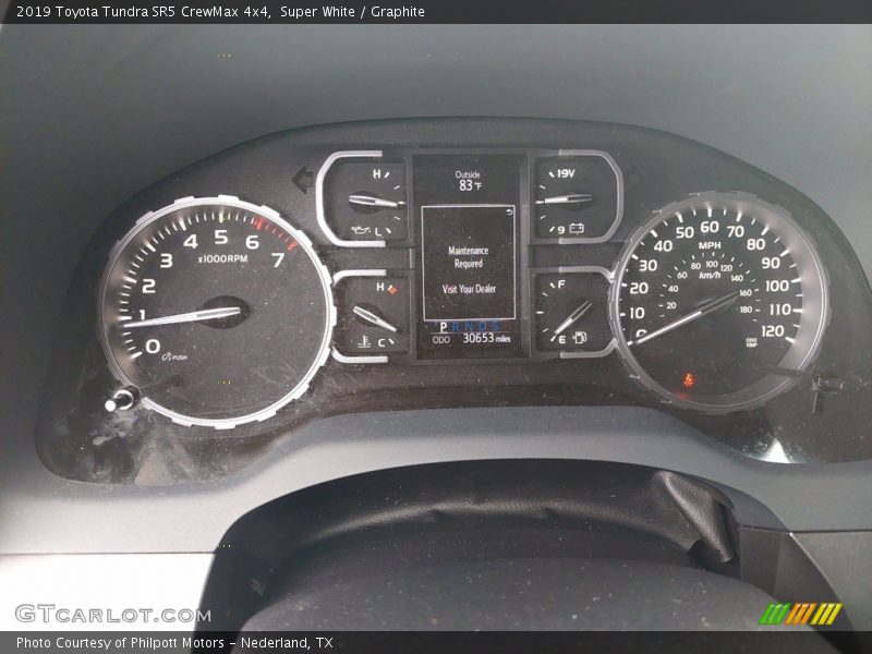 Super White / Graphite 2019 Toyota Tundra SR5 CrewMax 4x4