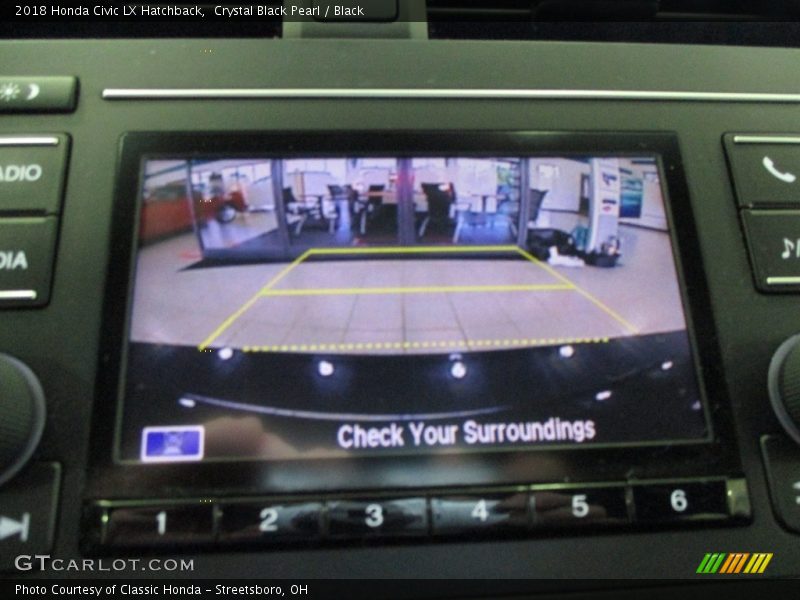 Crystal Black Pearl / Black 2018 Honda Civic LX Hatchback