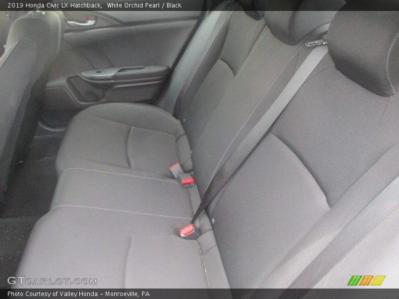 White Orchid Pearl / Black 2019 Honda Civic LX Hatchback