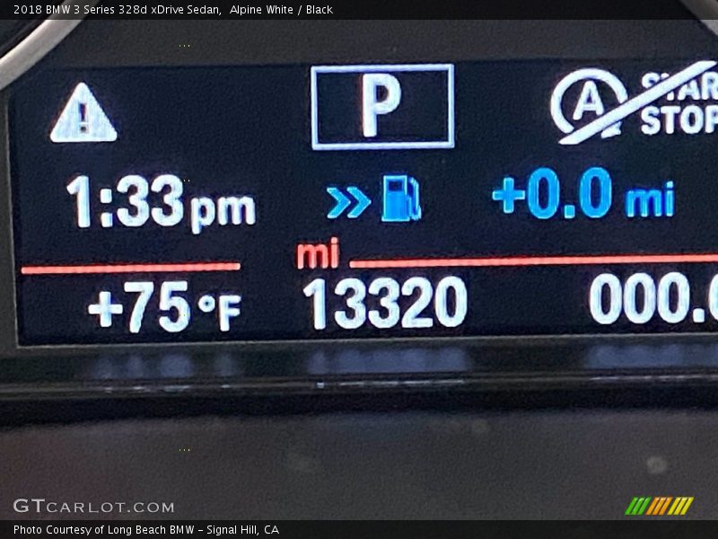 Alpine White / Black 2018 BMW 3 Series 328d xDrive Sedan