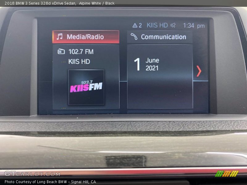 Alpine White / Black 2018 BMW 3 Series 328d xDrive Sedan