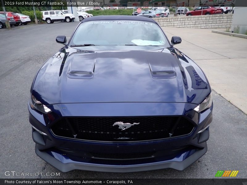 Kona Blue / Ebony 2019 Ford Mustang GT Fastback