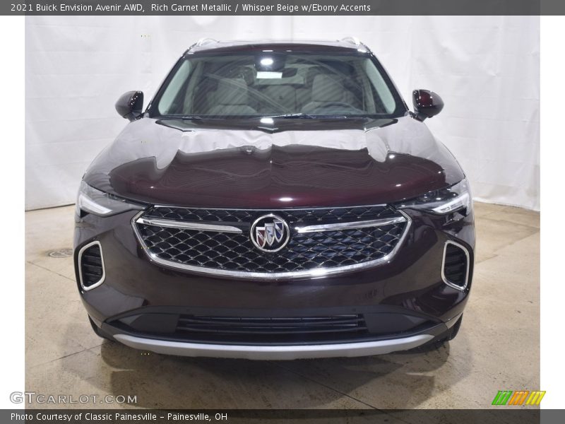 Rich Garnet Metallic / Whisper Beige w/Ebony Accents 2021 Buick Envision Avenir AWD