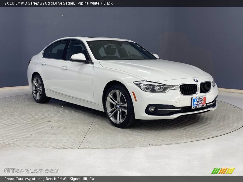 Alpine White / Black 2018 BMW 3 Series 328d xDrive Sedan
