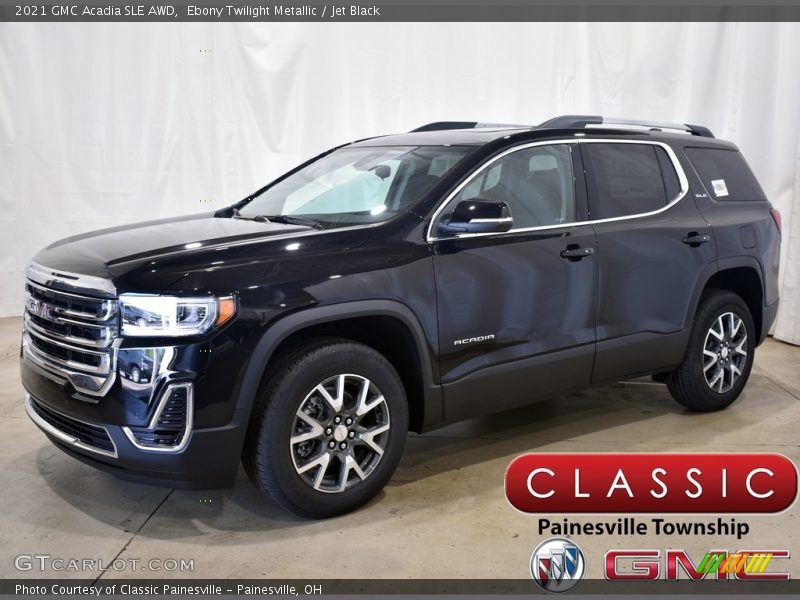 Ebony Twilight Metallic / Jet Black 2021 GMC Acadia SLE AWD
