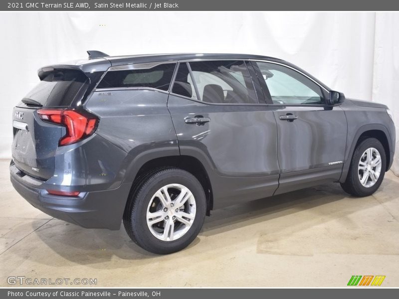 Satin Steel Metallic / Jet Black 2021 GMC Terrain SLE AWD