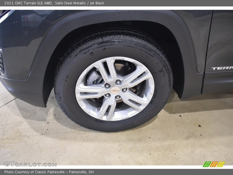 Satin Steel Metallic / Jet Black 2021 GMC Terrain SLE AWD