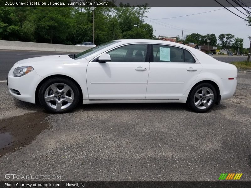 Summit White / Ebony 2010 Chevrolet Malibu LT Sedan