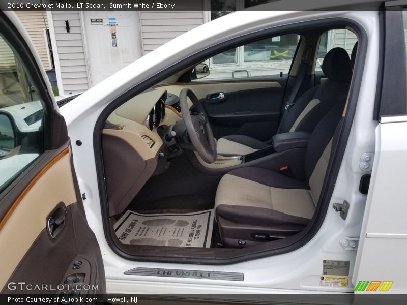 Summit White / Ebony 2010 Chevrolet Malibu LT Sedan