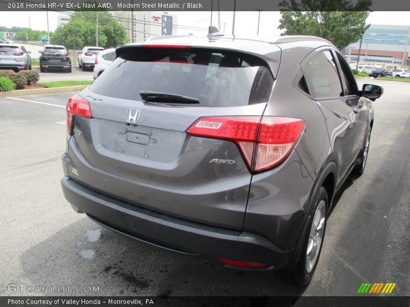 Modern Steel Metallic / Black 2016 Honda HR-V EX-L Navi AWD