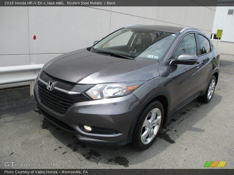 Modern Steel Metallic / Black 2016 Honda HR-V EX-L Navi AWD