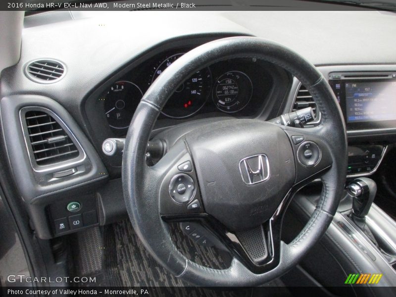 Modern Steel Metallic / Black 2016 Honda HR-V EX-L Navi AWD
