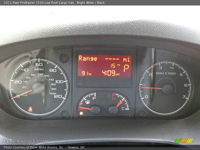Bright White / Black 2021 Ram ProMaster 1500 Low Roof Cargo Van