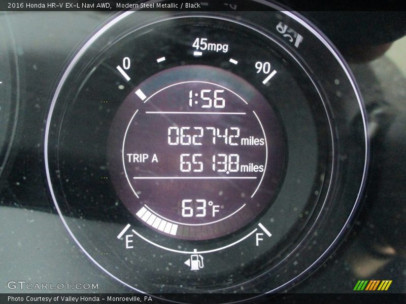 Modern Steel Metallic / Black 2016 Honda HR-V EX-L Navi AWD