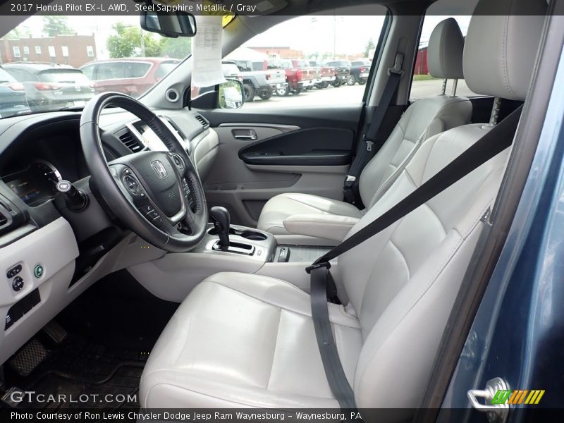  2017 Pilot EX-L AWD Gray Interior