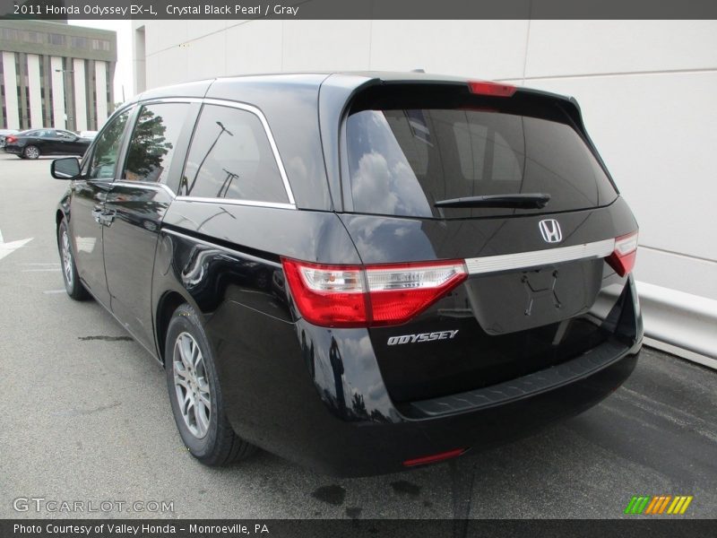 Crystal Black Pearl / Gray 2011 Honda Odyssey EX-L