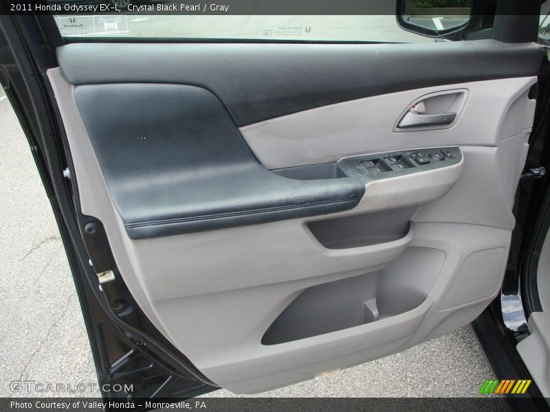 Crystal Black Pearl / Gray 2011 Honda Odyssey EX-L