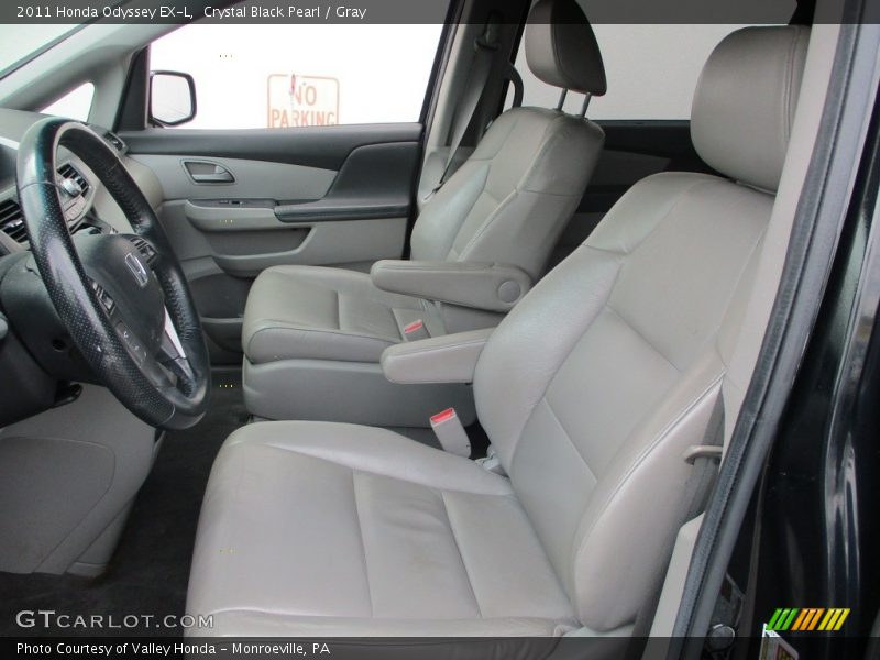 Crystal Black Pearl / Gray 2011 Honda Odyssey EX-L