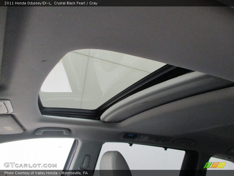Crystal Black Pearl / Gray 2011 Honda Odyssey EX-L