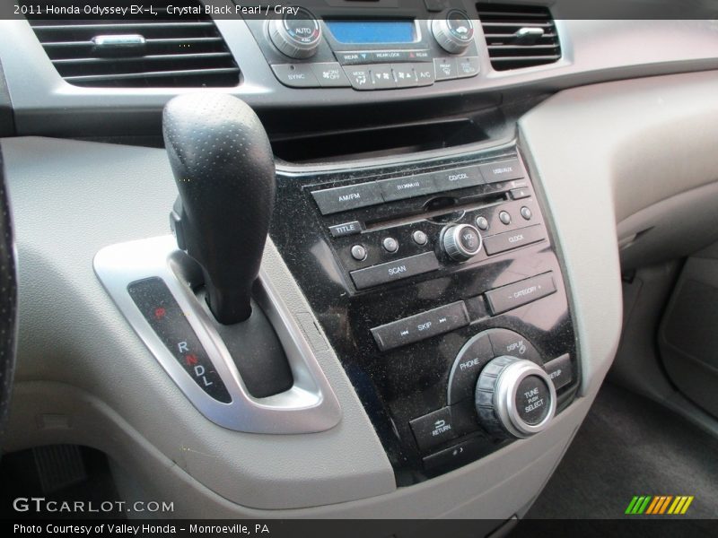 Crystal Black Pearl / Gray 2011 Honda Odyssey EX-L