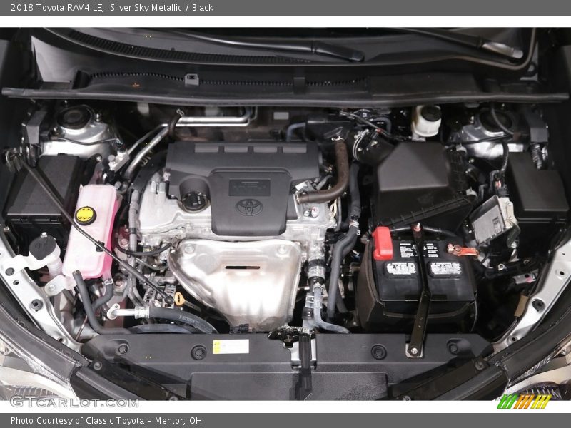 Silver Sky Metallic / Black 2018 Toyota RAV4 LE