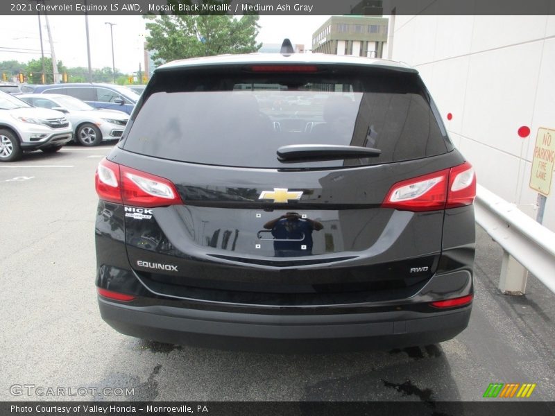 Mosaic Black Metallic / Medium Ash Gray 2021 Chevrolet Equinox LS AWD