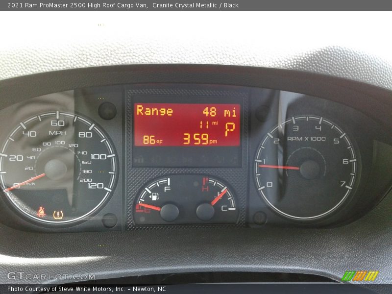  2021 ProMaster 2500 High Roof Cargo Van 2500 High Roof Cargo Van Gauges