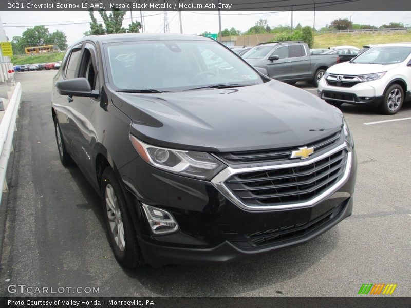 Mosaic Black Metallic / Medium Ash Gray 2021 Chevrolet Equinox LS AWD