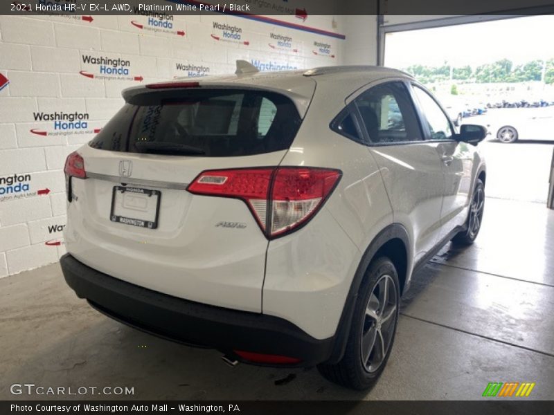 Platinum White Pearl / Black 2021 Honda HR-V EX-L AWD