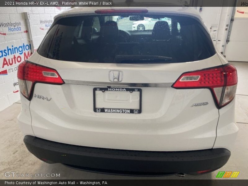 Platinum White Pearl / Black 2021 Honda HR-V EX-L AWD