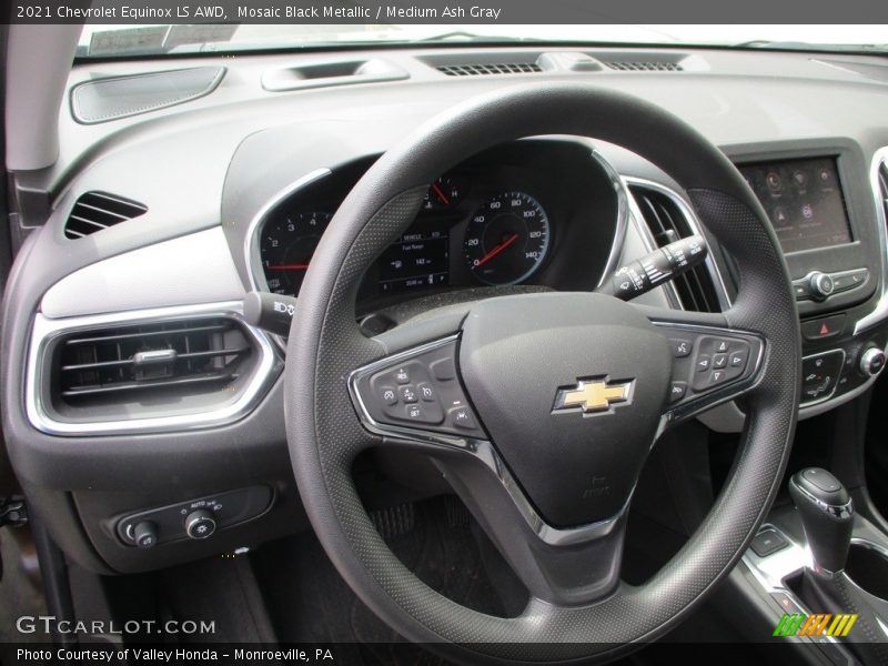 Mosaic Black Metallic / Medium Ash Gray 2021 Chevrolet Equinox LS AWD