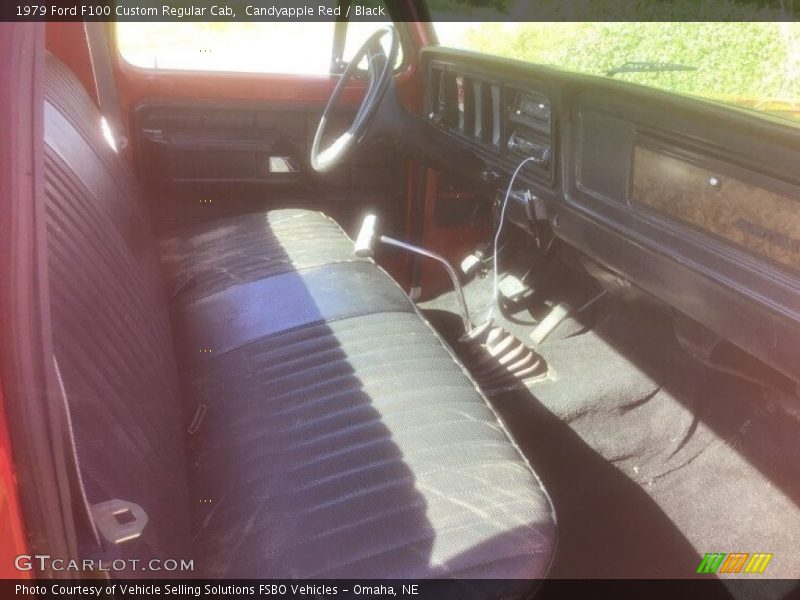 Candyapple Red / Black 1979 Ford F100 Custom Regular Cab