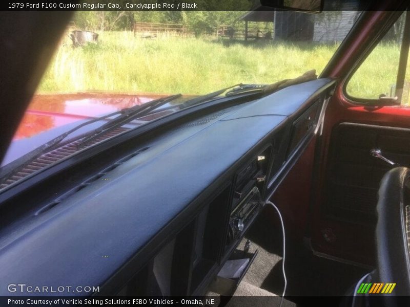 Candyapple Red / Black 1979 Ford F100 Custom Regular Cab